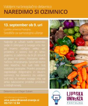 Naredimo si ozimnico 1